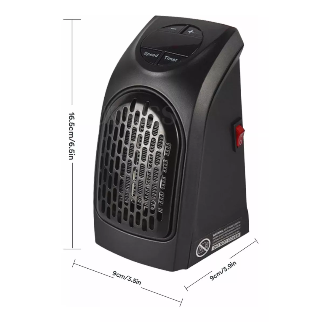 Calefactor Eléctrico Portátil de Pared | Ultra Compacto y Silencioso (400W)