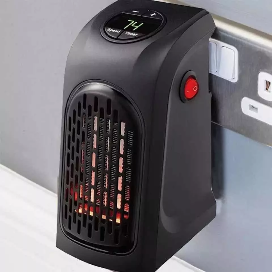 Calefactor Eléctrico Portátil de Pared | Ultra Compacto y Silencioso (400W)