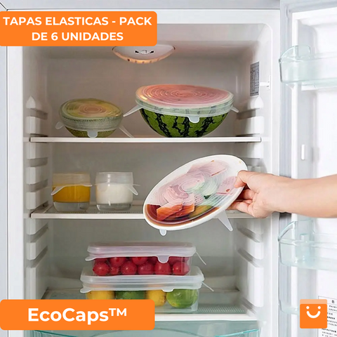 Pack 6 Tapas de Silicona Elásticas Premium: ¡Adiós al papel film y el desperdicio!