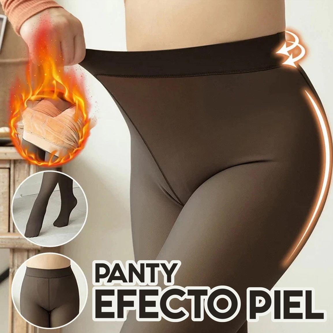 Panty Térmica Polar Efecto Piel | Mantente Cálida y Elegante Todo el Invierno